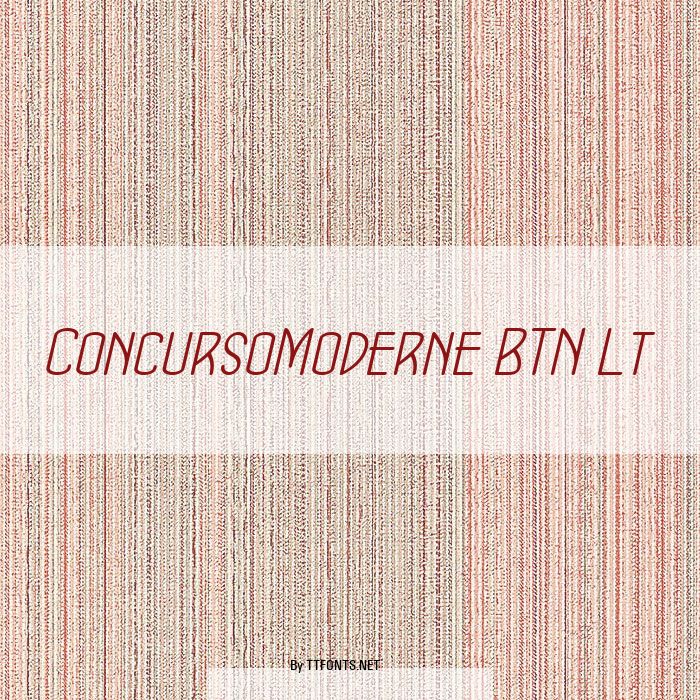 ConcursoModerne BTN Lt example